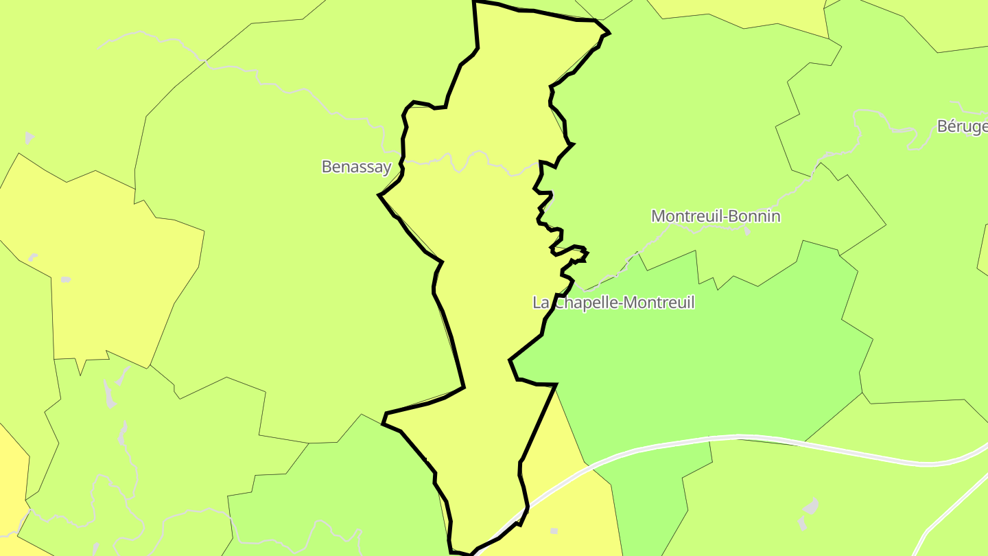 Carte des prix de l'immobilier Lavausseau