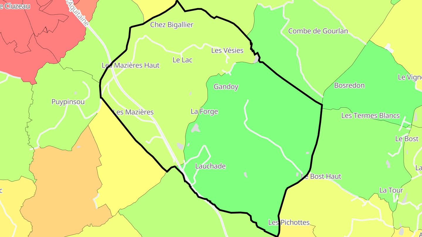 Carte des prix de l'immobilier Laveyssière
