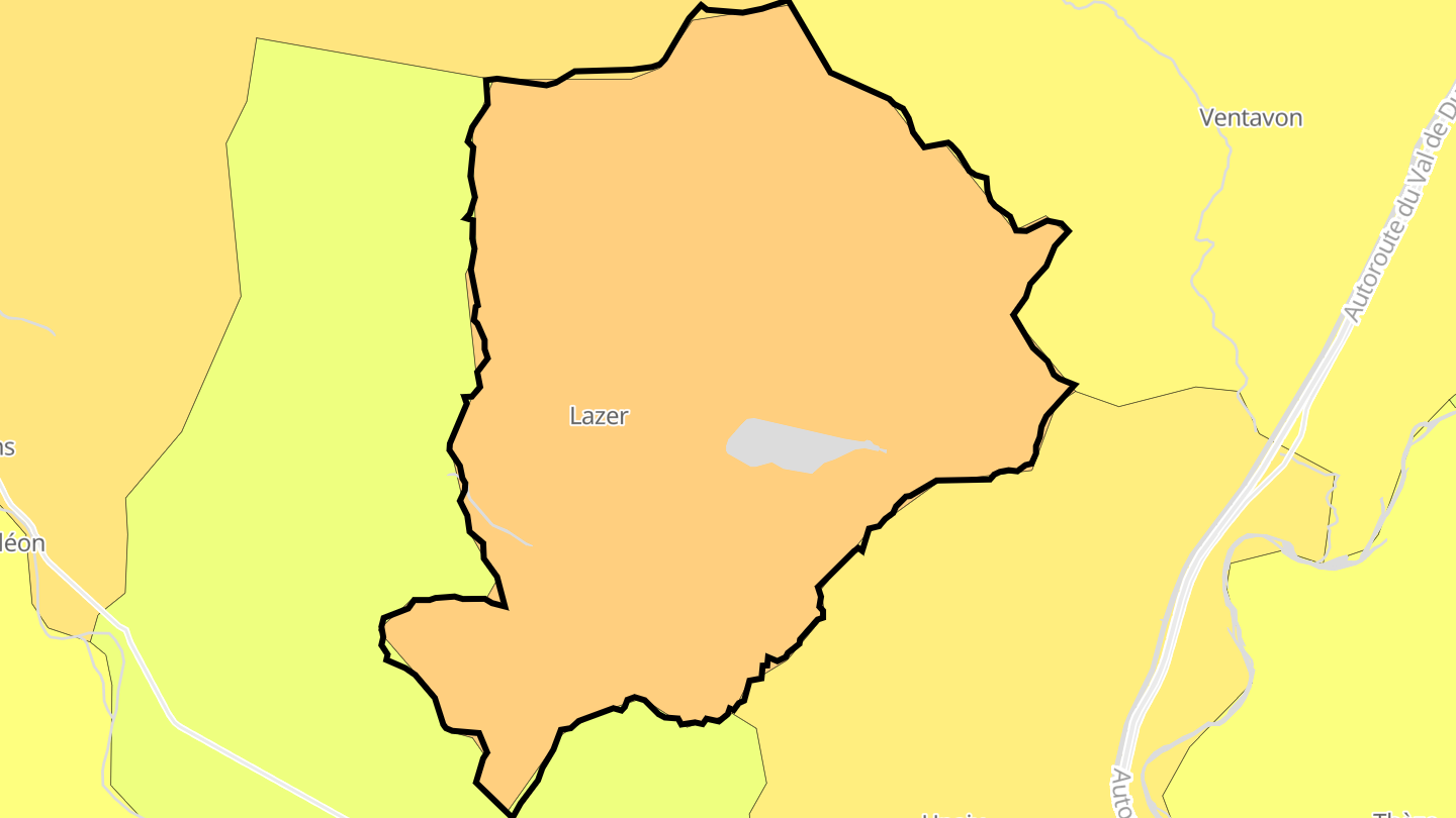 Carte des prix de l'immobilier Lazer
