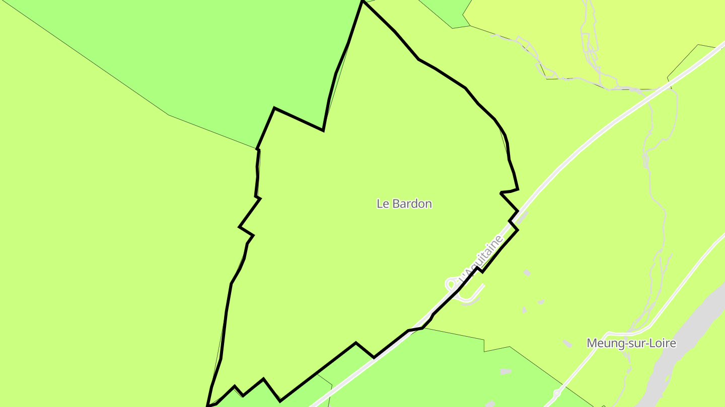 Carte des prix de l'immobilier Le Bardon