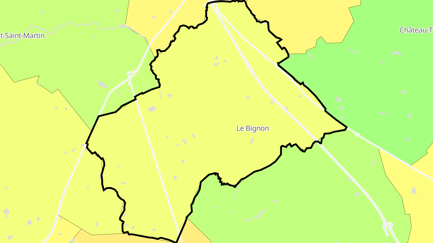 Carte des prix de l'immobilier Le Bignon