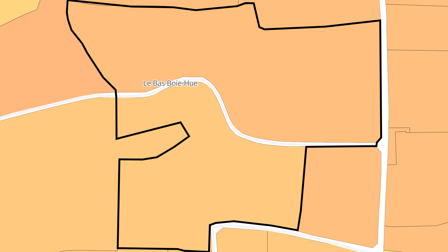 Carte des prix de l'immobilier Le Boie-Hue