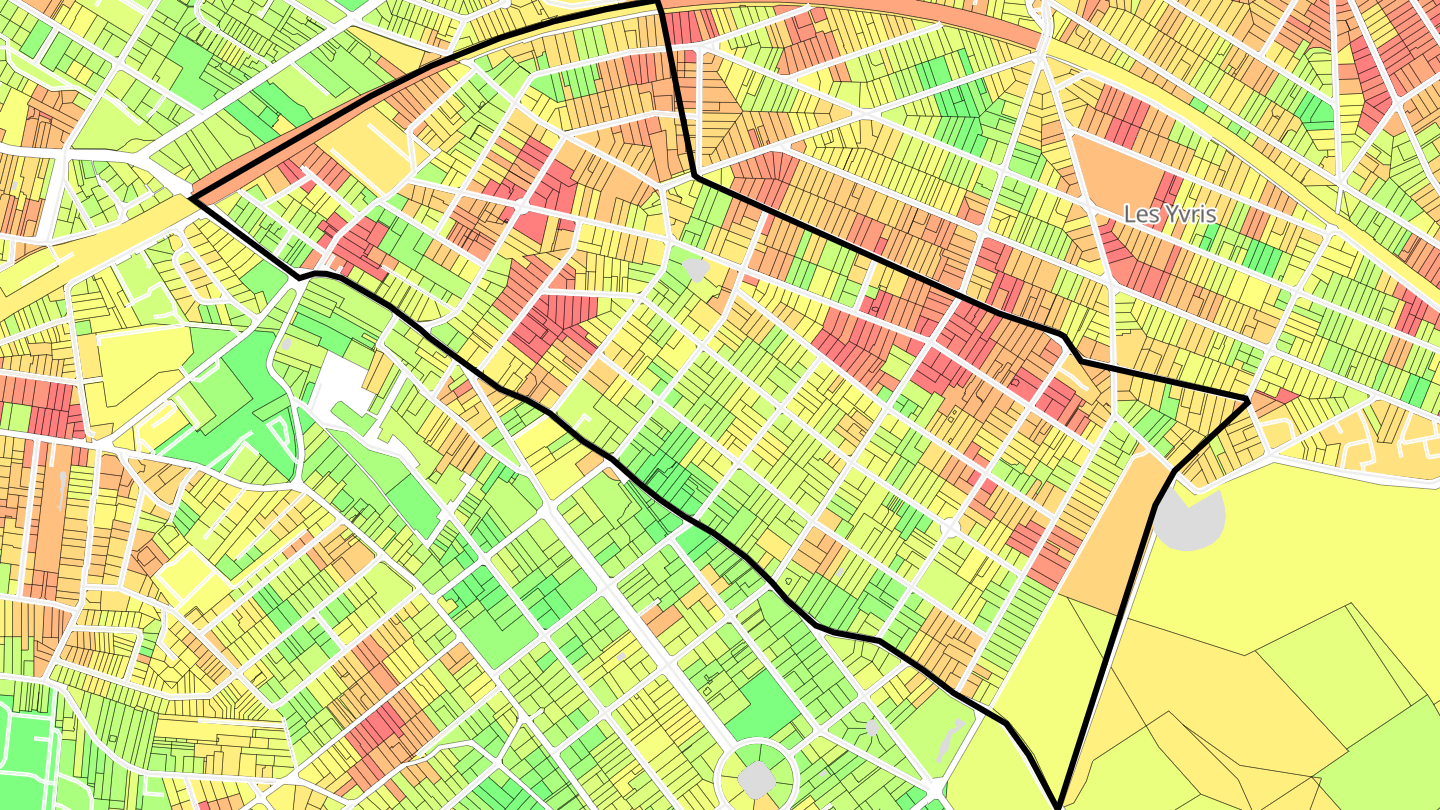 Carte des prix de l'immobilier Le Bois de Gaumont