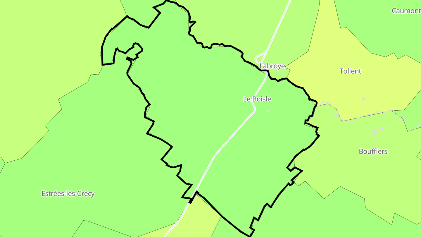 Carte des prix de l'immobilier Le Boisle