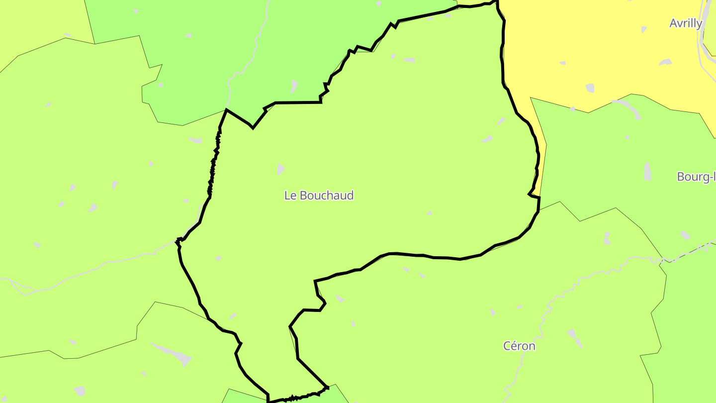 Carte des prix de l'immobilier Le Bouchaud