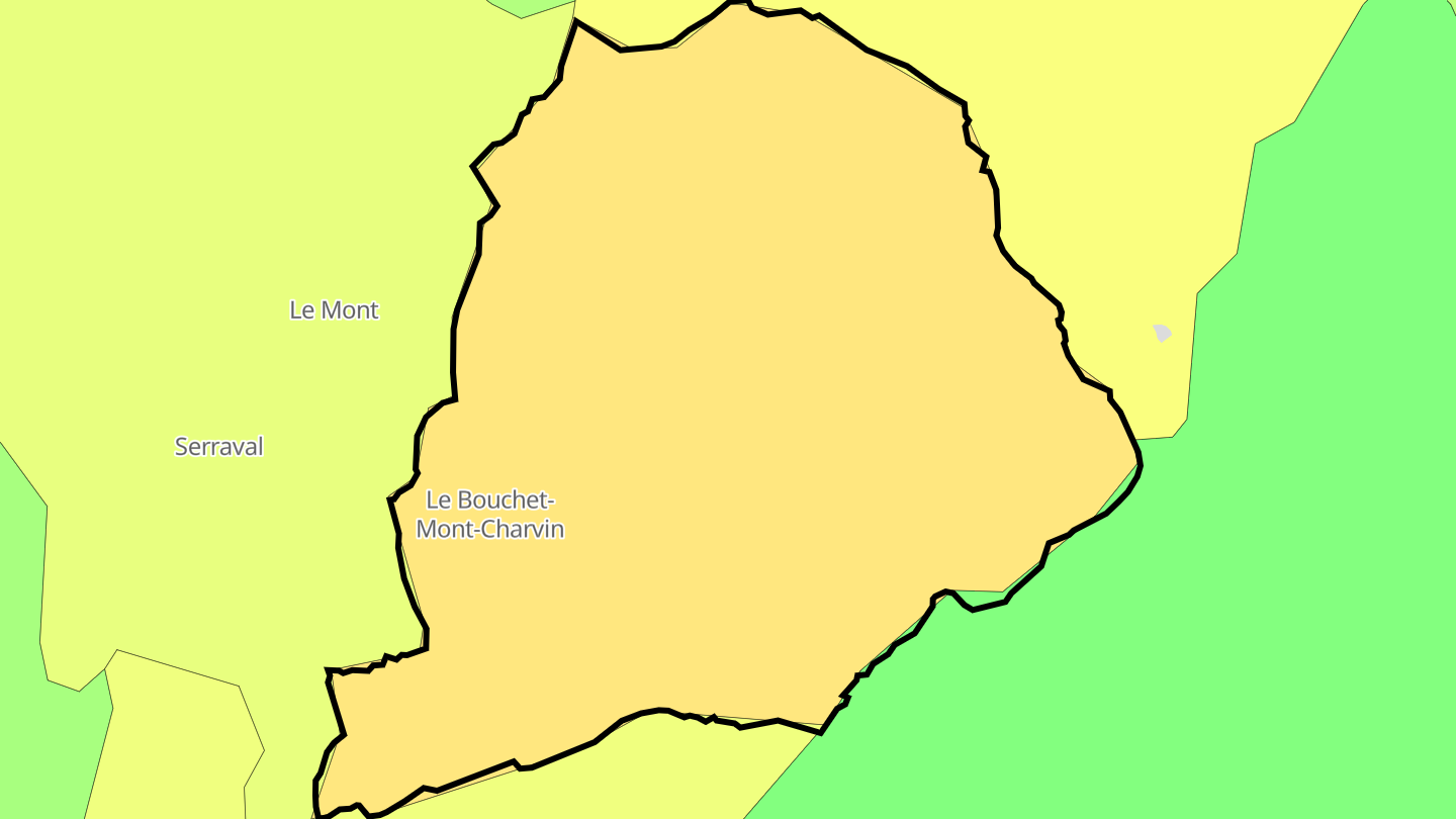 Carte des prix de l'immobilier Le Bouchet-Mont-Charvin