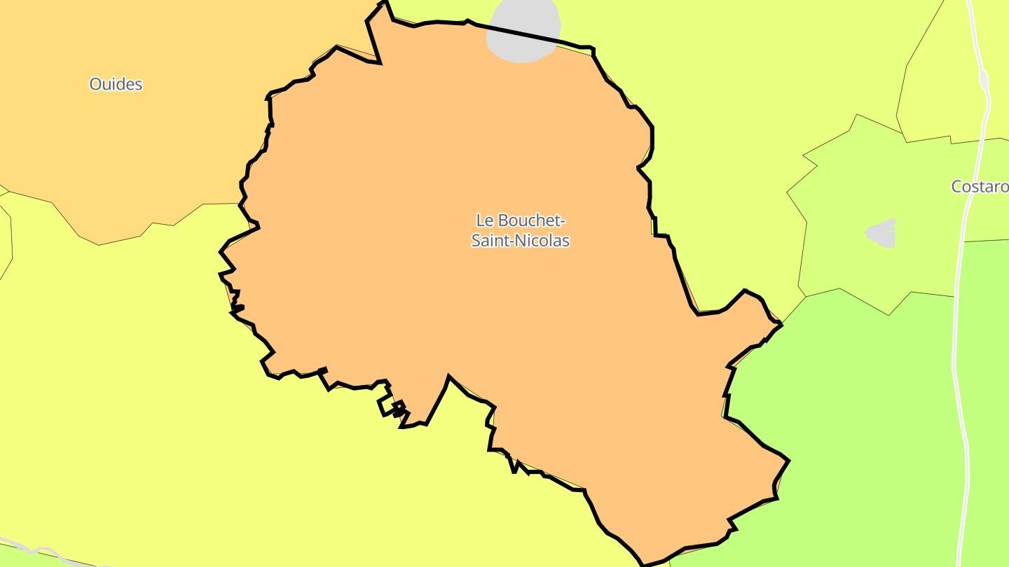 Carte des prix de l'immobilier Le Bouchet-Saint-Nicolas