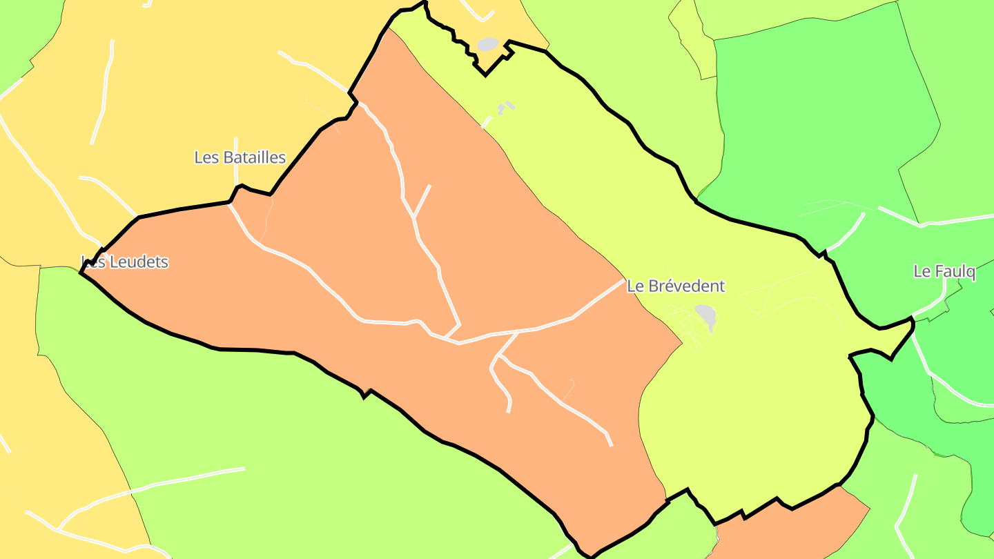 Carte des prix de l'immobilier Le Brévedent
