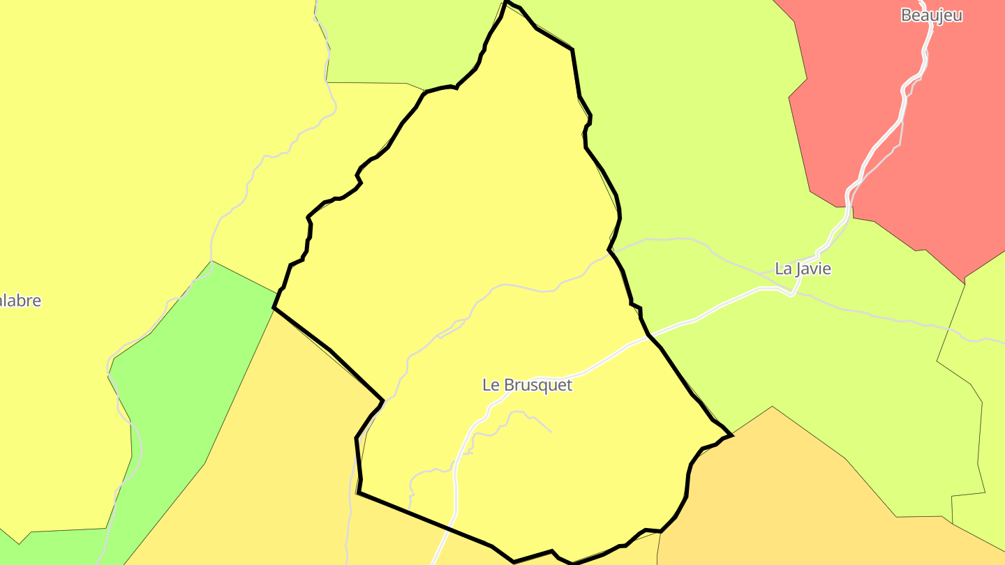 Carte des prix de l'immobilier Le Brusquet