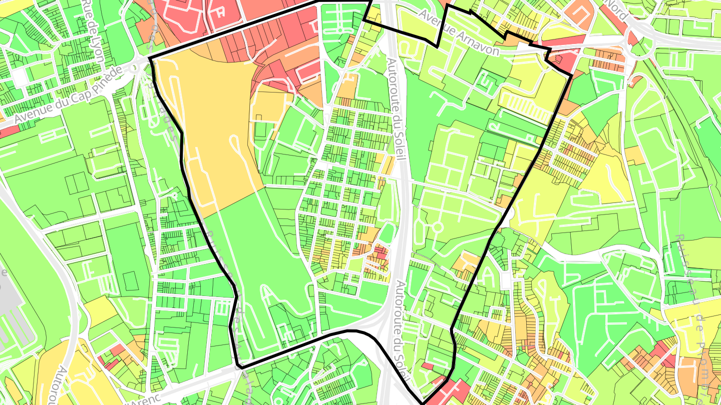 Carte des prix de l'immobilier Le Canet
