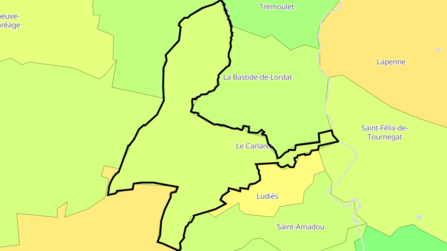 Carte des prix de l'immobilier Le Carlaret