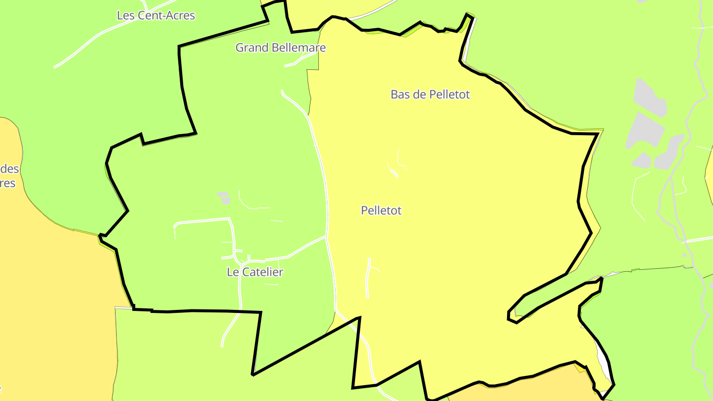 Carte des prix de l'immobilier Le Catelier