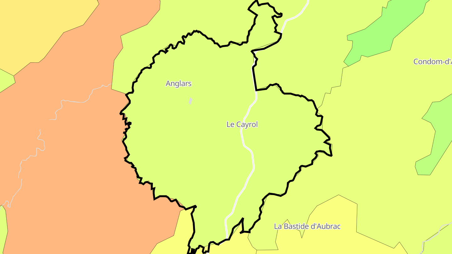 Carte des prix de l'immobilier Le Cayrol