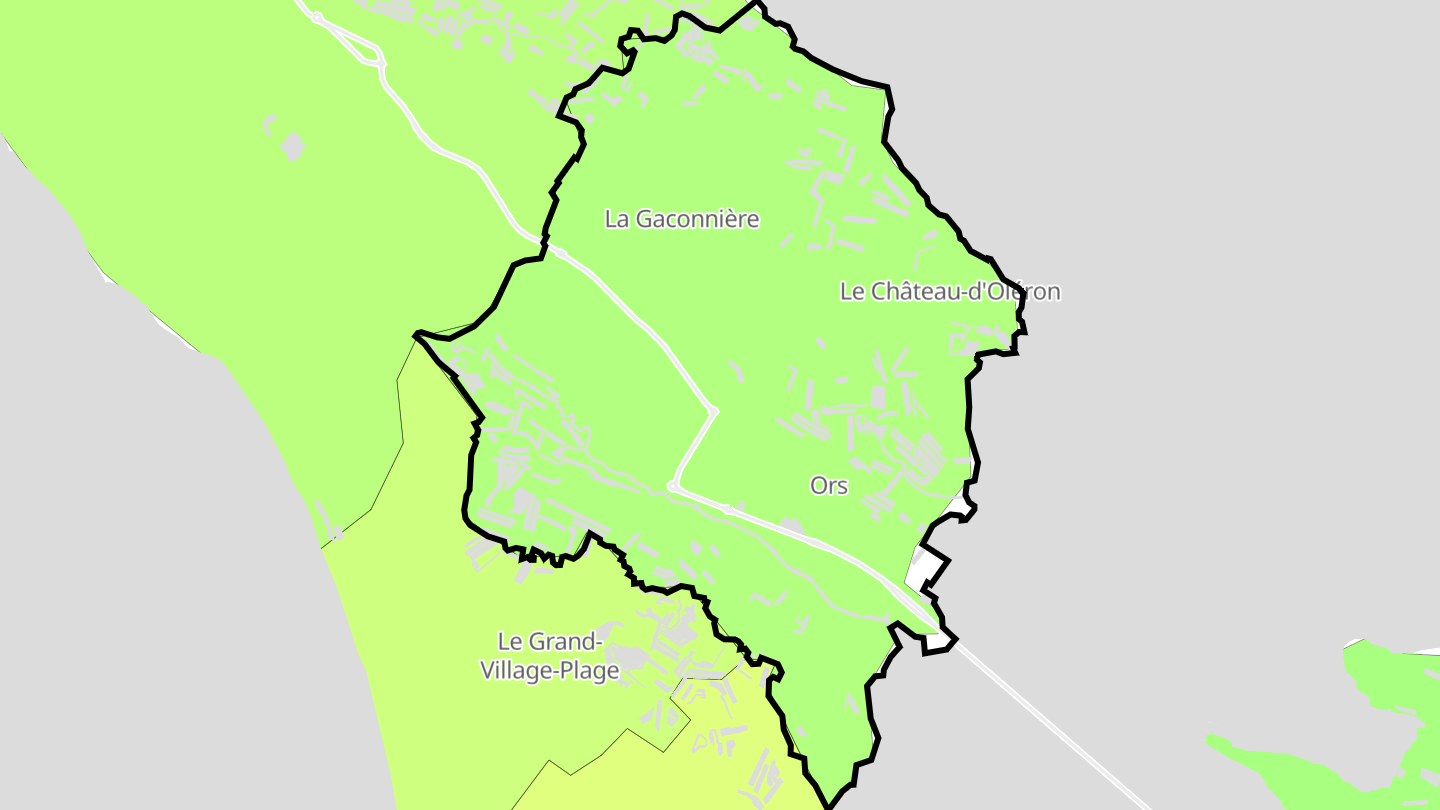 Carte des prix de l'immobilier Le Château-d'Oléron