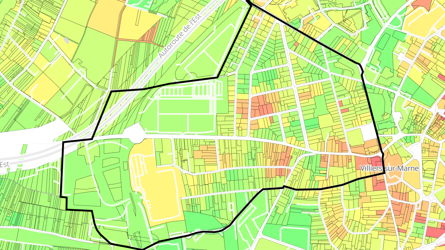 Carte des prix de l'immobilier Le Château