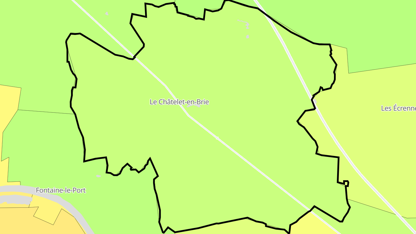 Carte des prix de l'immobilier Le Châtelet-en-Brie