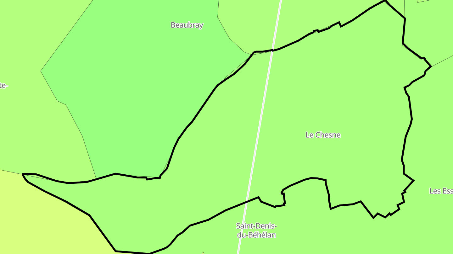 Carte des prix de l'immobilier Le Chesne
