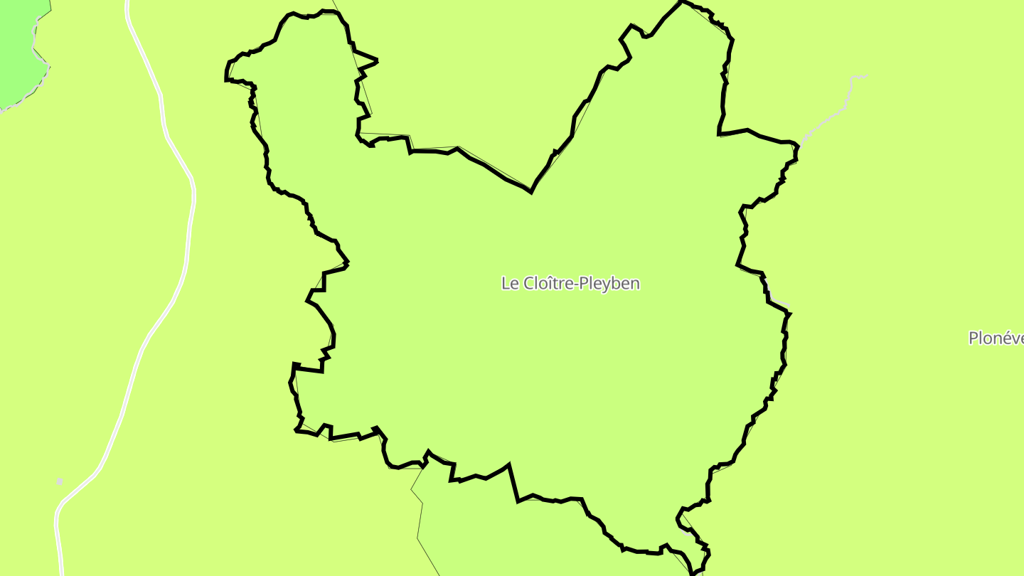 Carte des prix de l'immobilier Le Cloître-Pleyben