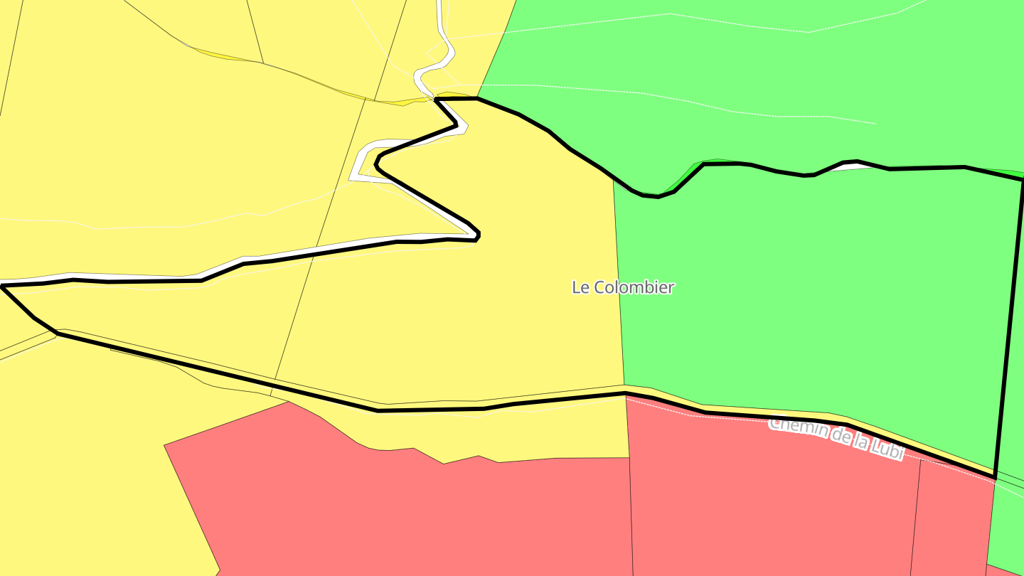 Carte des prix de l'immobilier Le Colombier