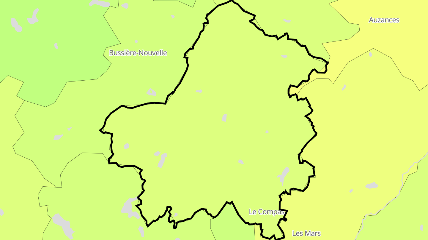 Carte des prix de l'immobilier Le Compas