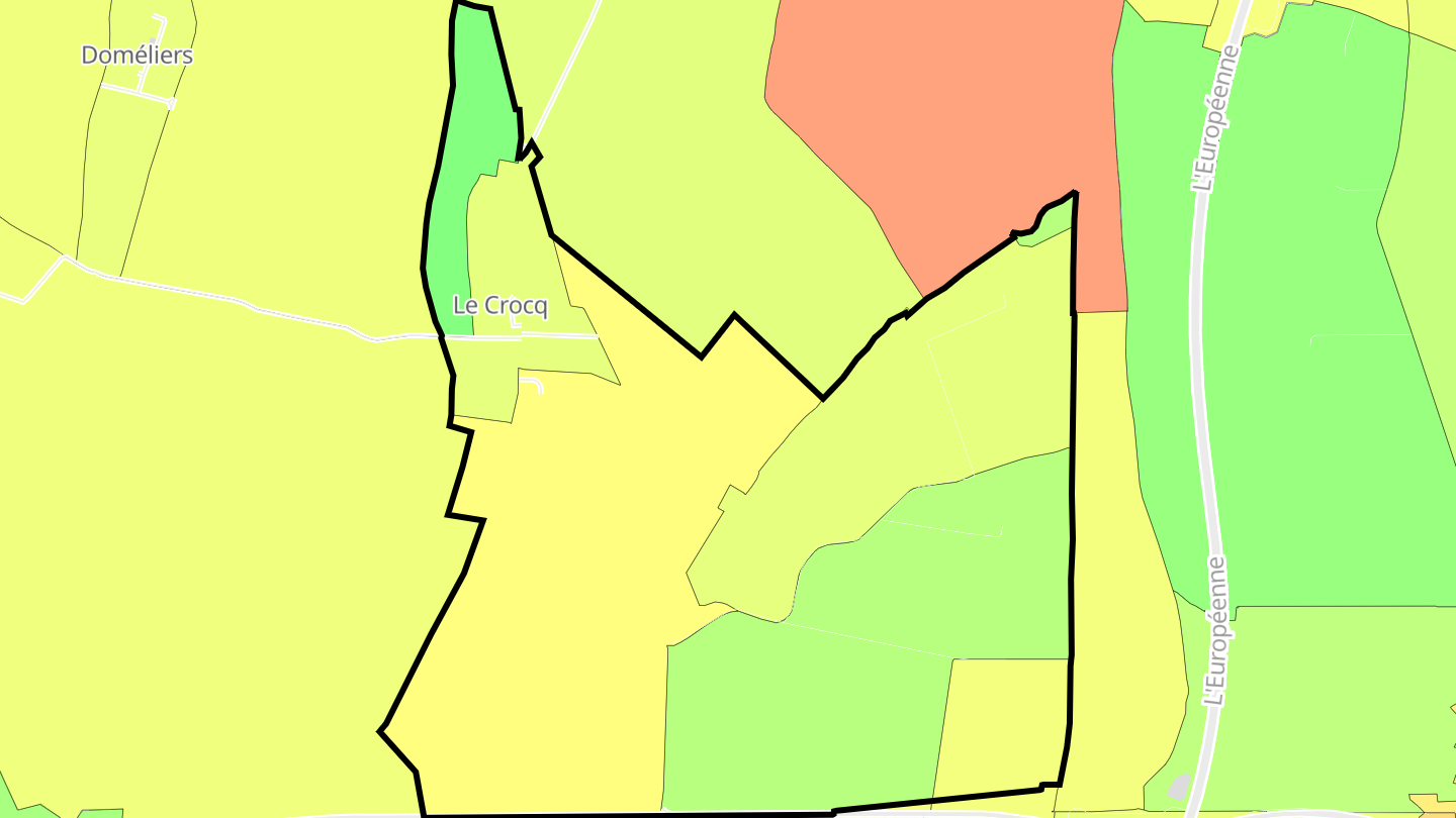 Carte des prix de l'immobilier Le Crocq