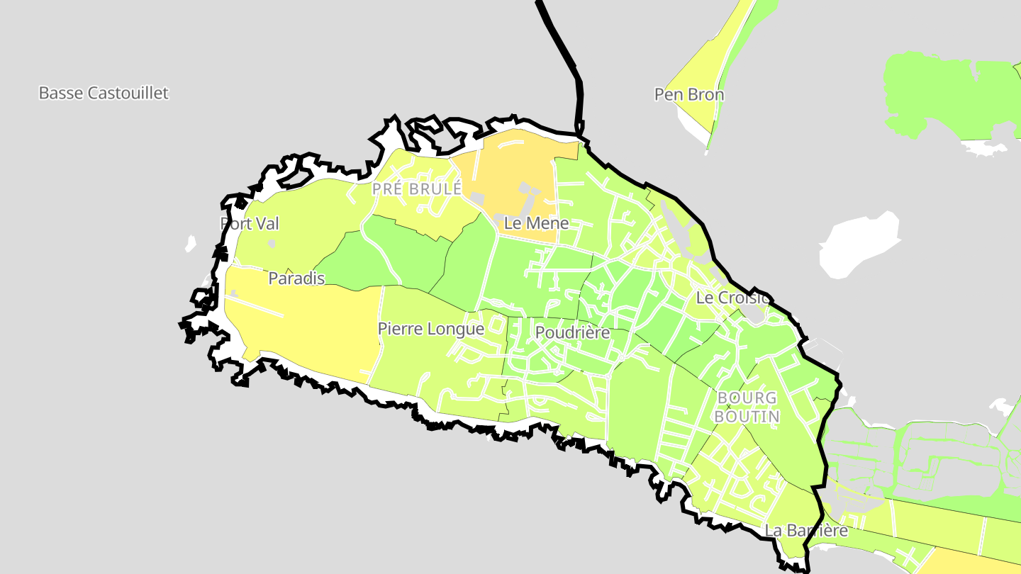 Carte des prix de l'immobilier Le Croisic