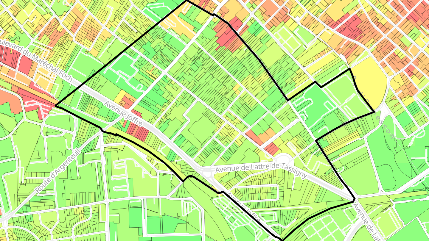 Carte des prix de l'immobilier Le Cygne d'Enghien