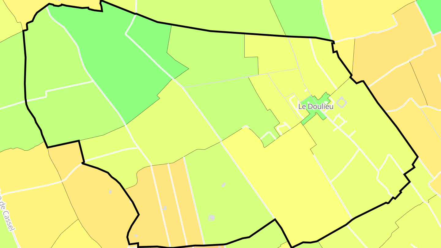 Carte des prix de l'immobilier Le Doulieu