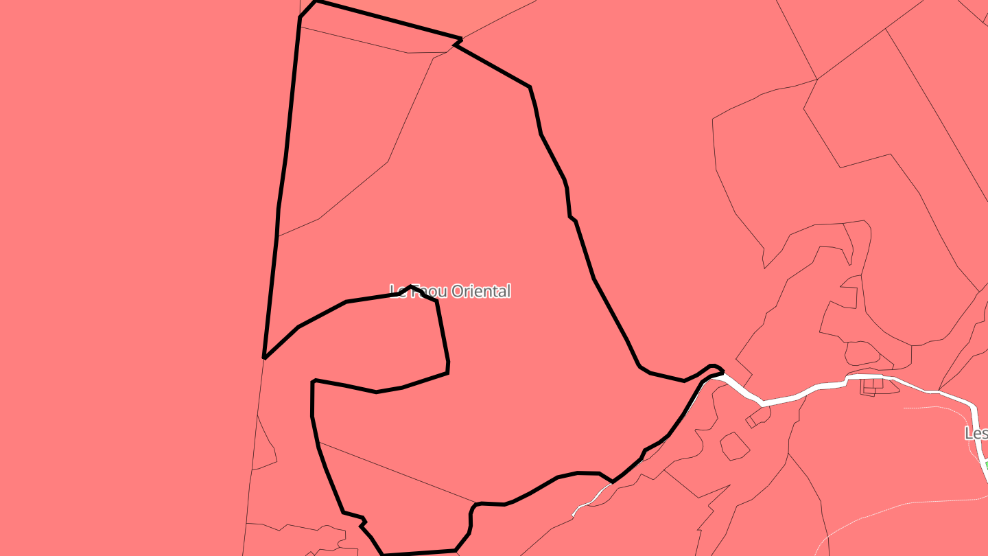 Carte des prix de l'immobilier Le Faou Oriental