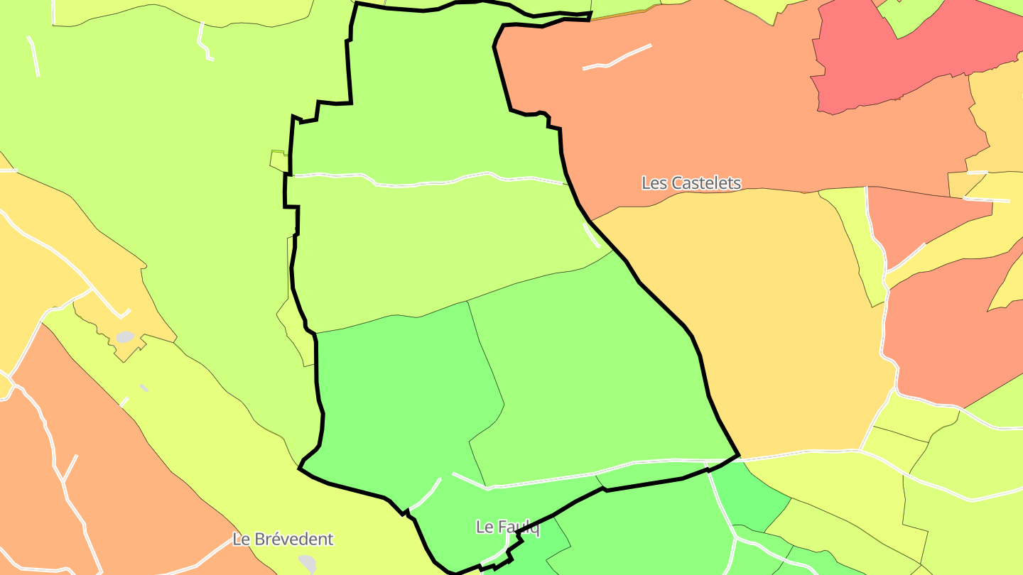 Carte des prix de l'immobilier Le Faulq