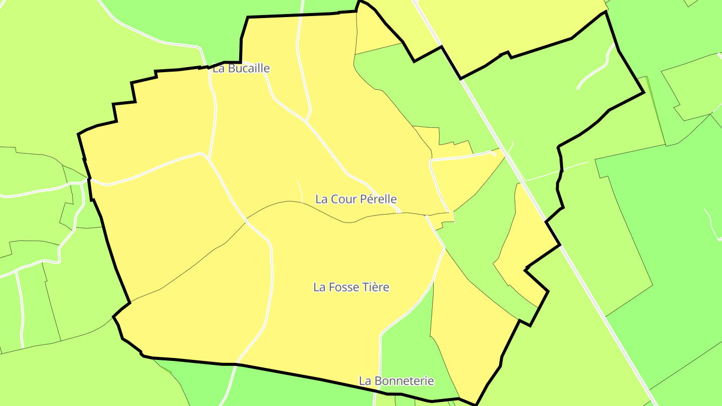 Carte des prix de l'immobilier Le Favril