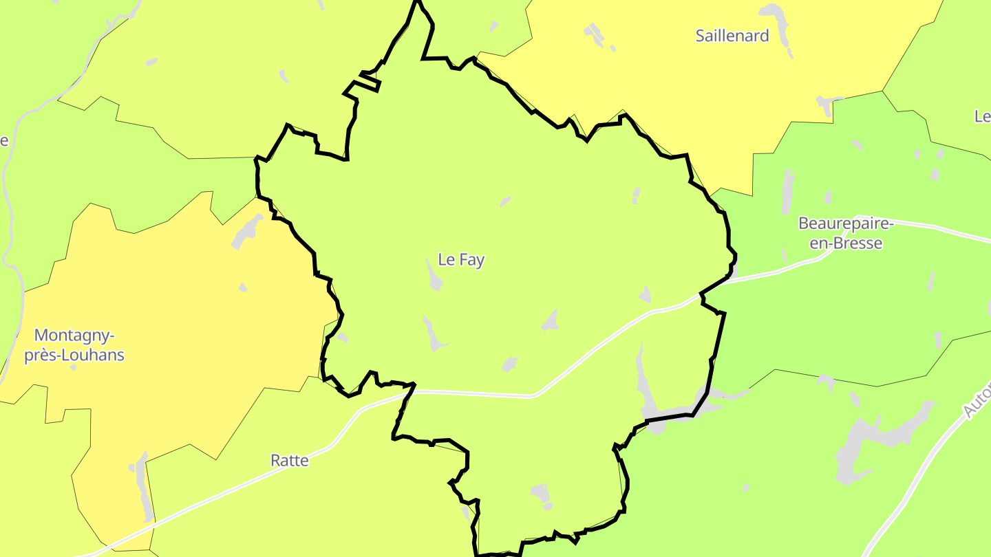 Carte des prix de l'immobilier Le Fay