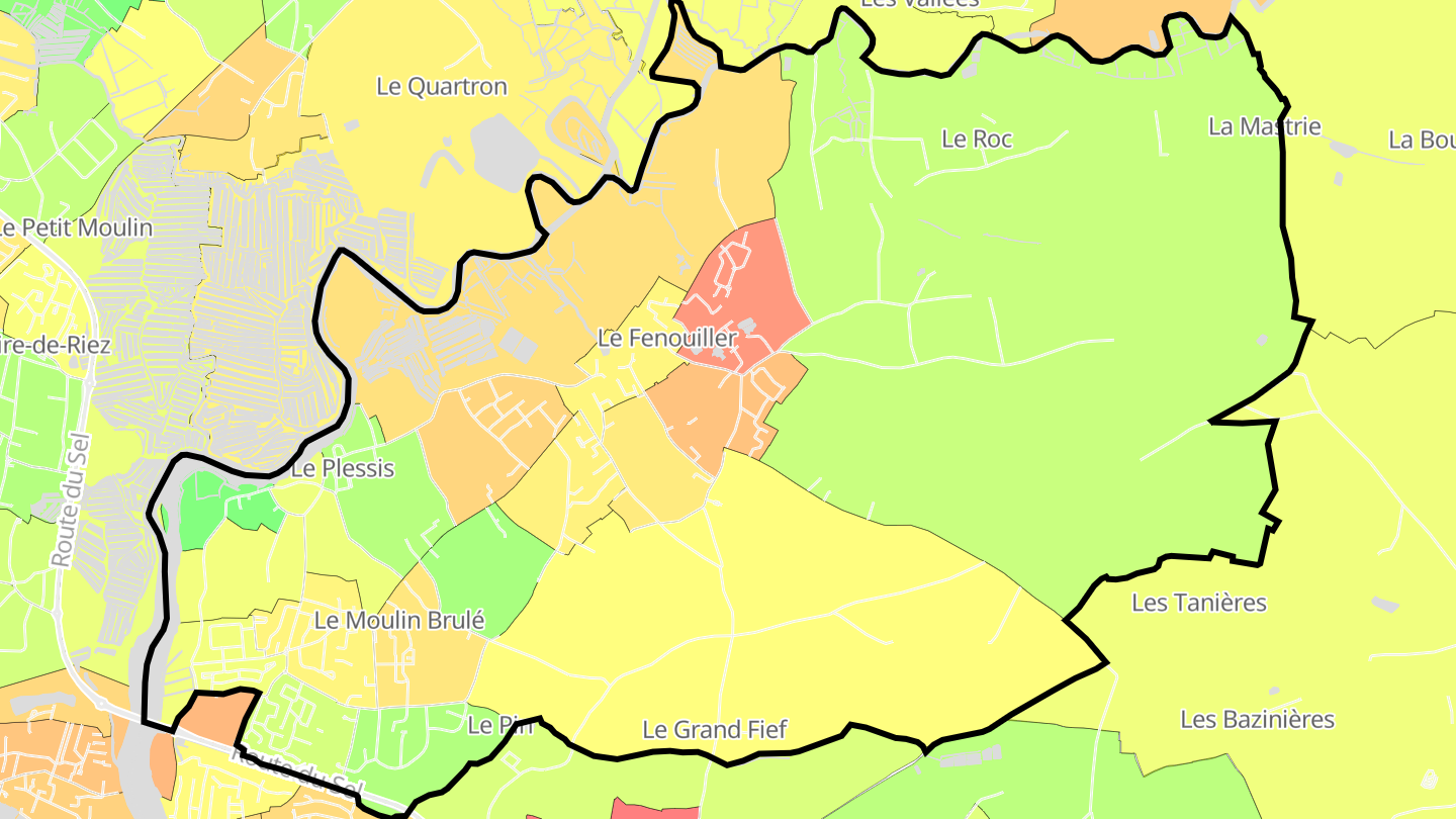Carte des prix de l'immobilier Le Fenouiller