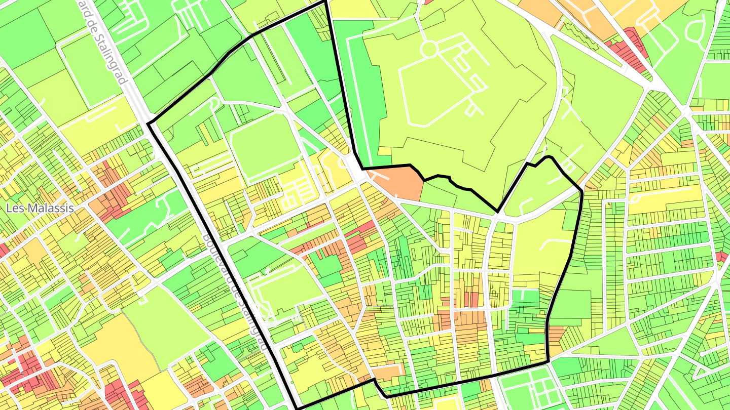 Carte des prix de l'immobilier Le Fort