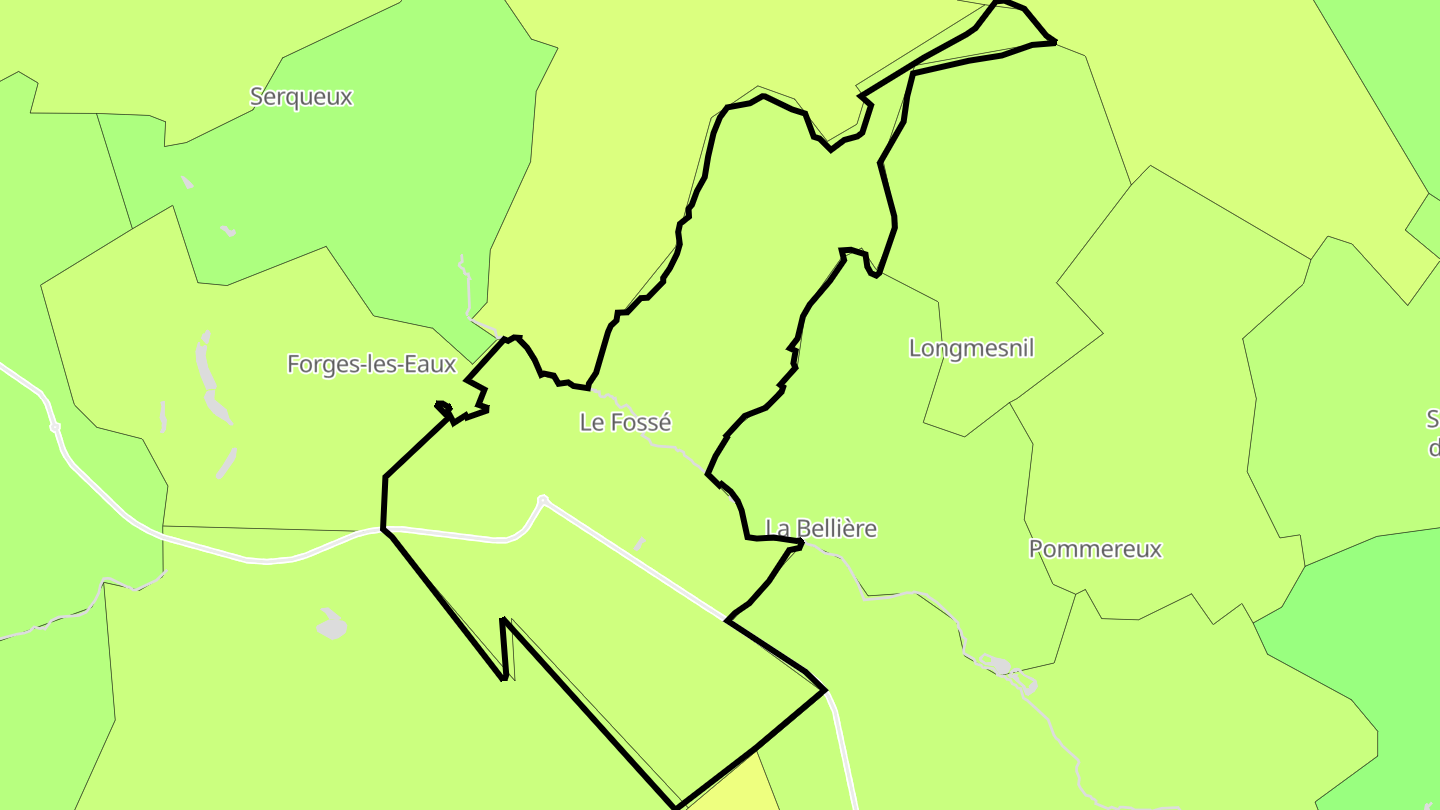Carte des prix de l'immobilier Le Fossé