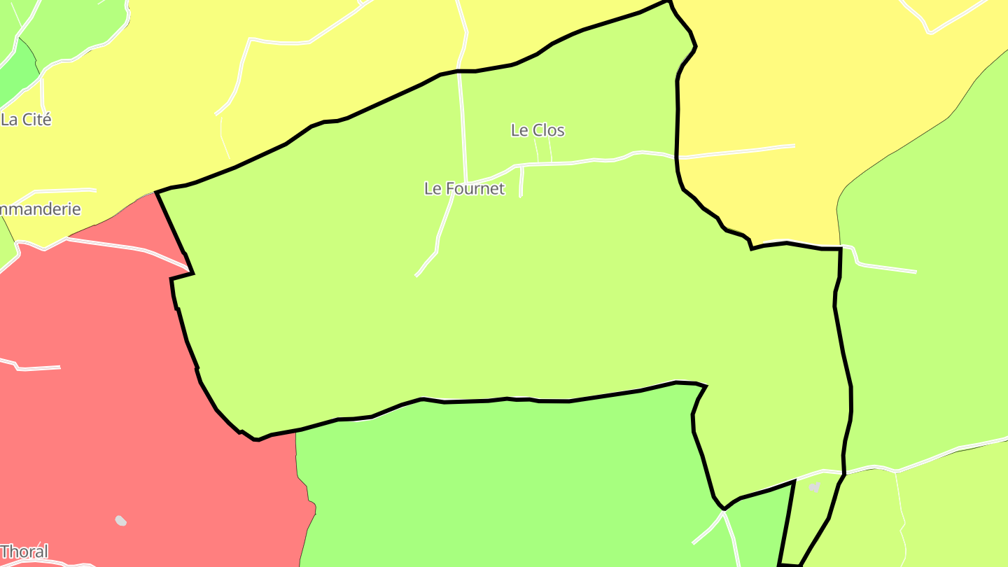 Carte des prix de l'immobilier Le Fournet