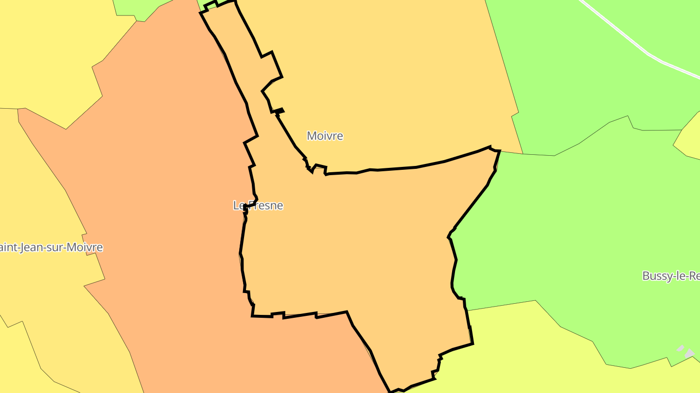 Carte des prix de l'immobilier Le Fresne