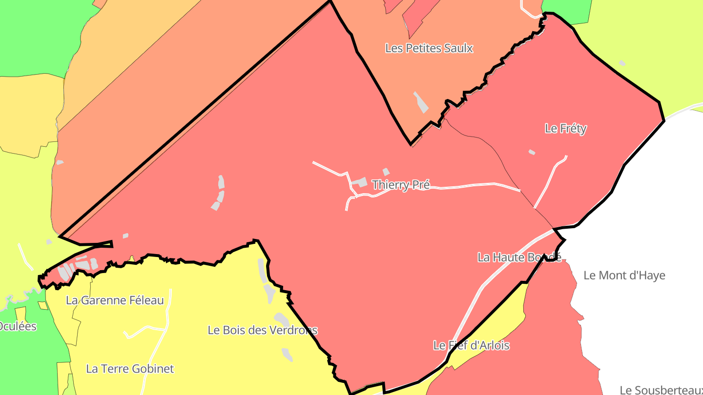Carte des prix de l'immobilier Le Fréty
