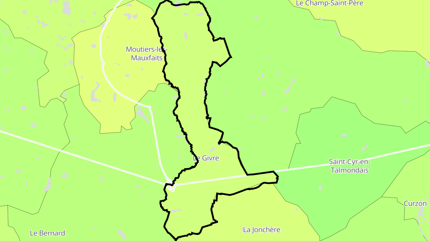 Carte des prix de l'immobilier Le Givre