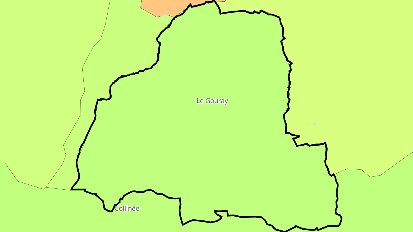Carte des prix de l'immobilier Le Gouray