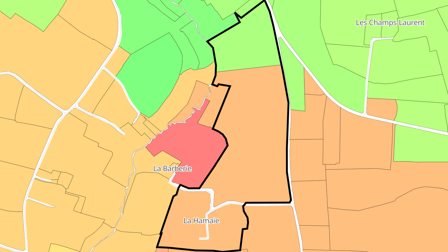 Carte des prix de l'immobilier Le Grand Boie Hue