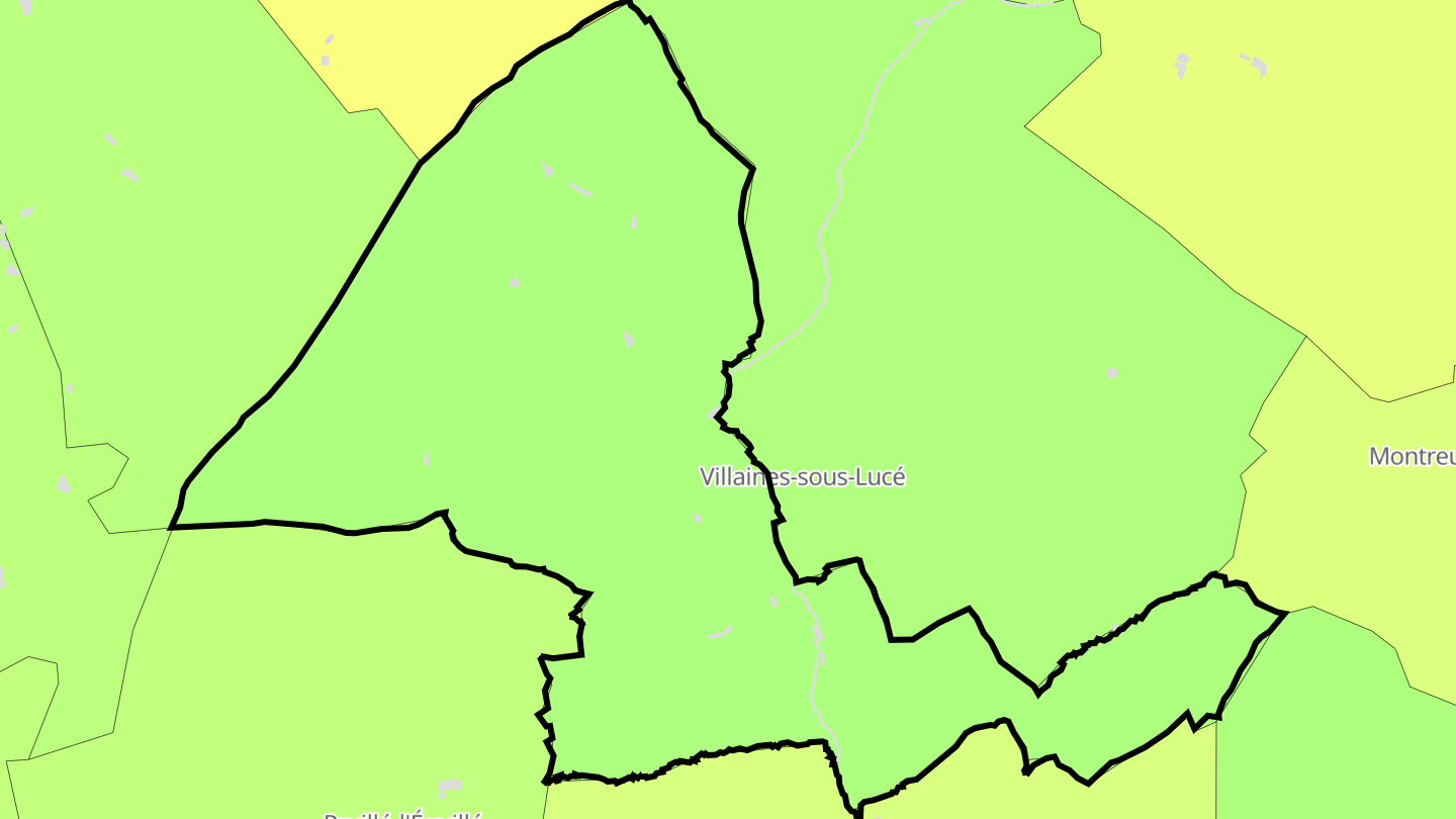 Carte des prix de l'immobilier Le Grand-Lucé