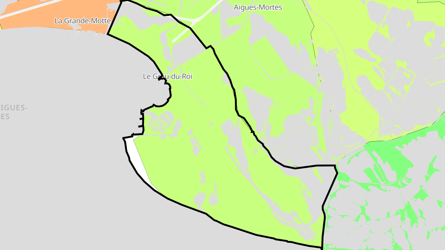 Carte des prix de l'immobilier Le Grau-du-Roi