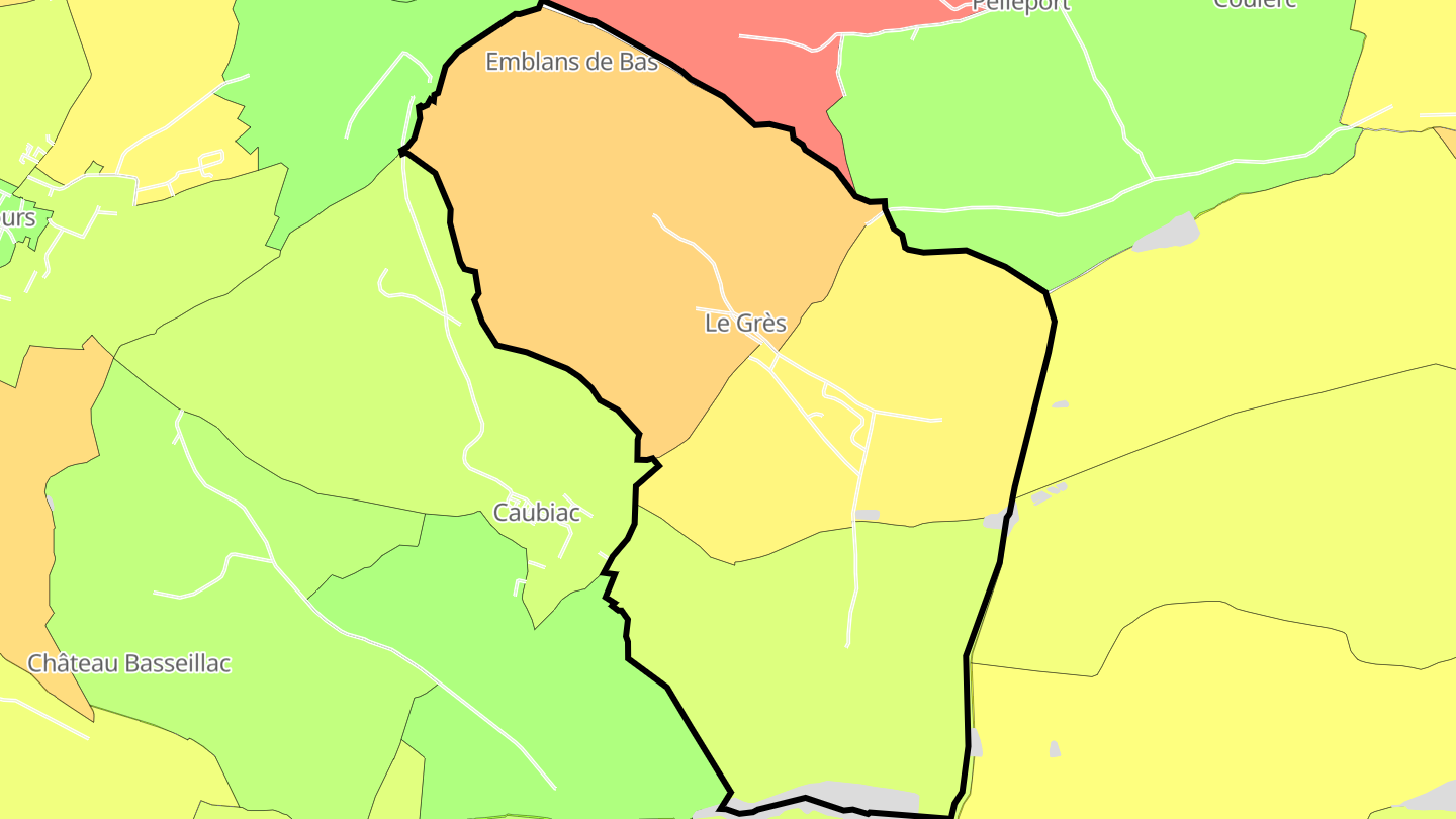 Carte des prix de l'immobilier Le Grès