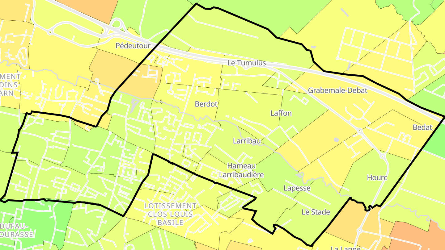 Carte des prix de l'immobilier Le Hameau