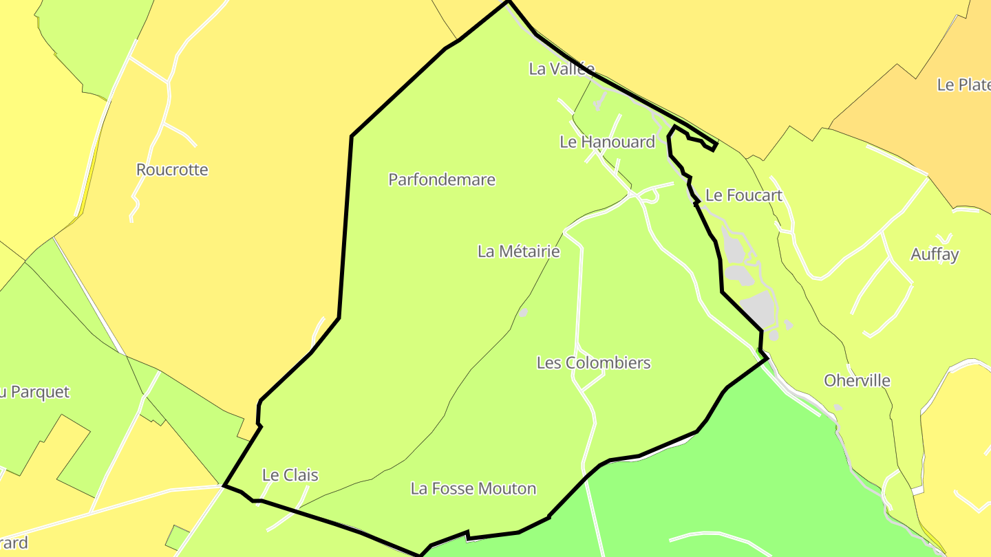 Carte des prix de l'immobilier Le Hanouard