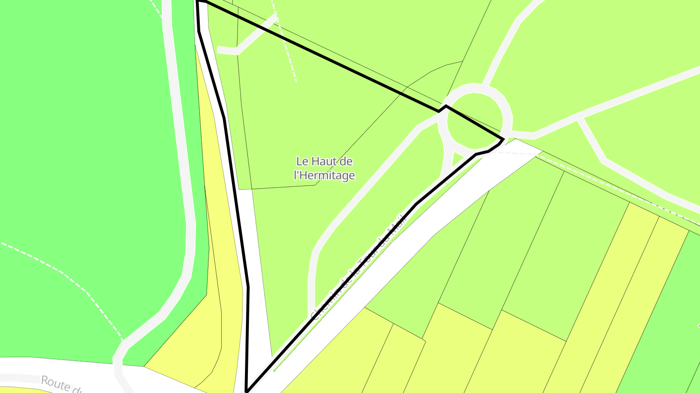 Carte des prix de l'immobilier Le Haut de l'Hermitage