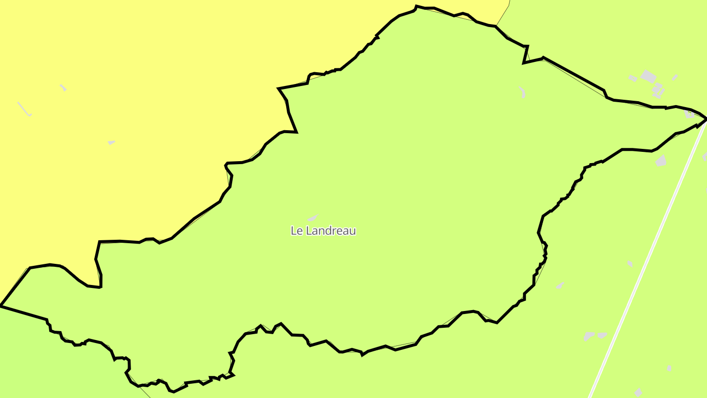 Carte des prix de l'immobilier Le Landreau