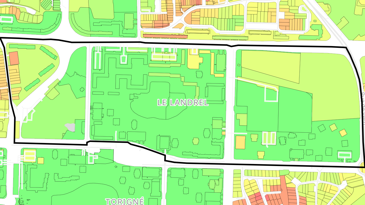 Carte des prix de l'immobilier Le Landrel