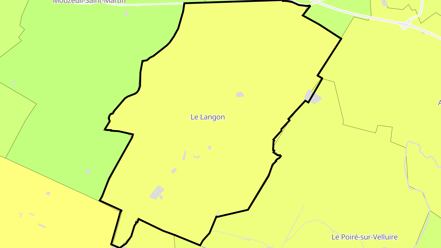 Carte des prix de l'immobilier Le Langon